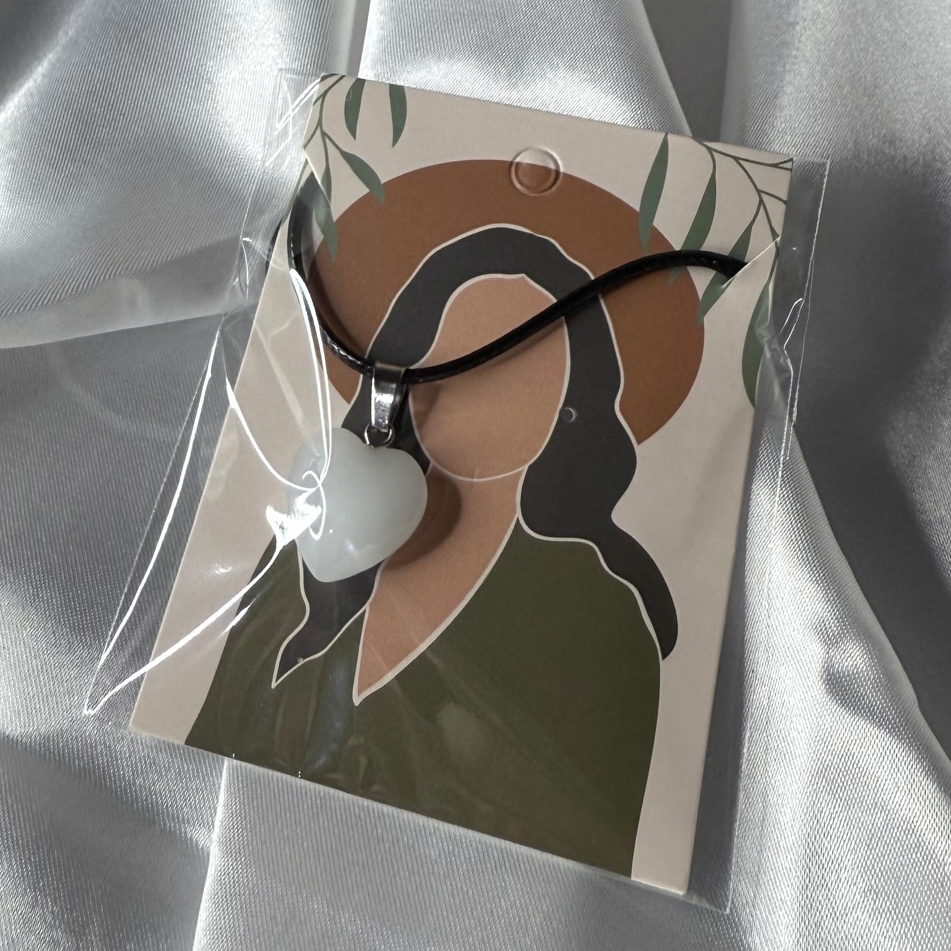 Clear Quartz Heart Necklace