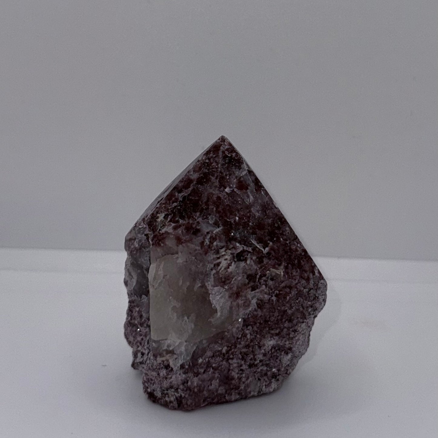 Lepidolite Cut Base Point