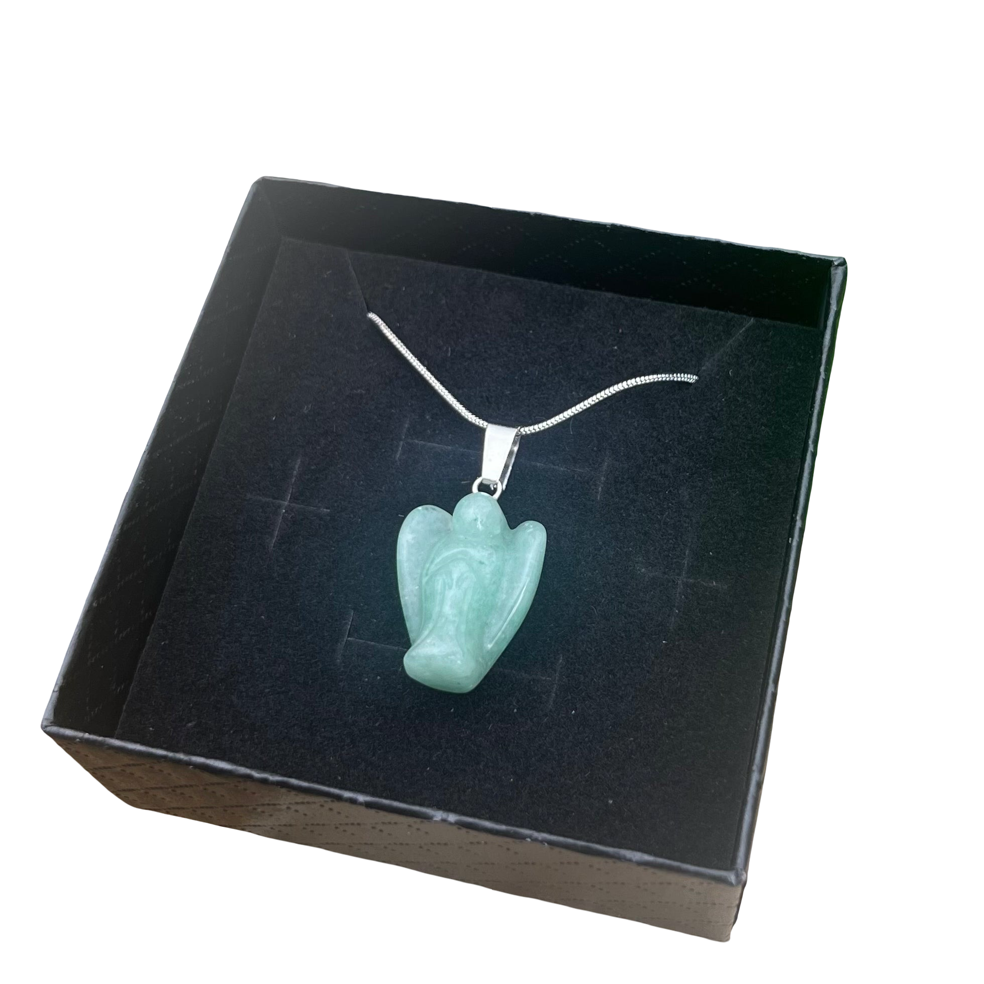 Aventurine Angel Necklace