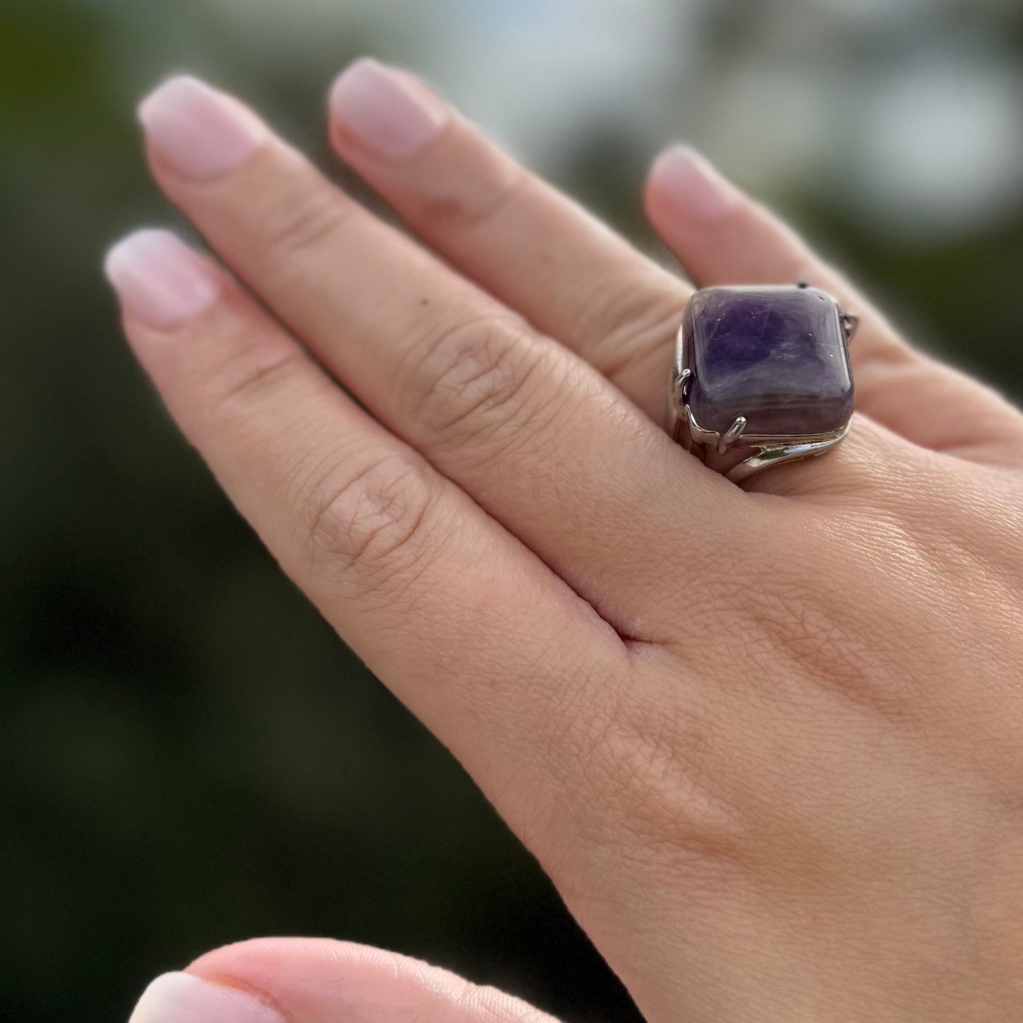 Amethyst Crystal Ring