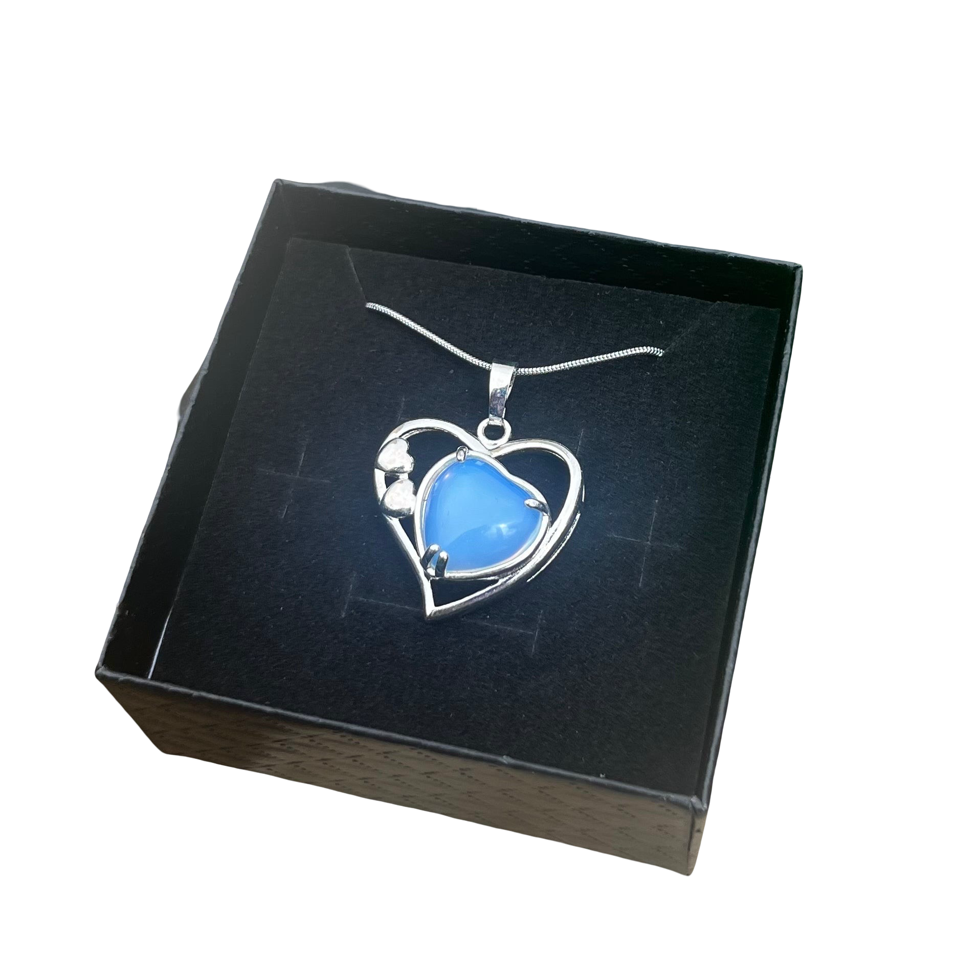 Opalite Heart Necklace