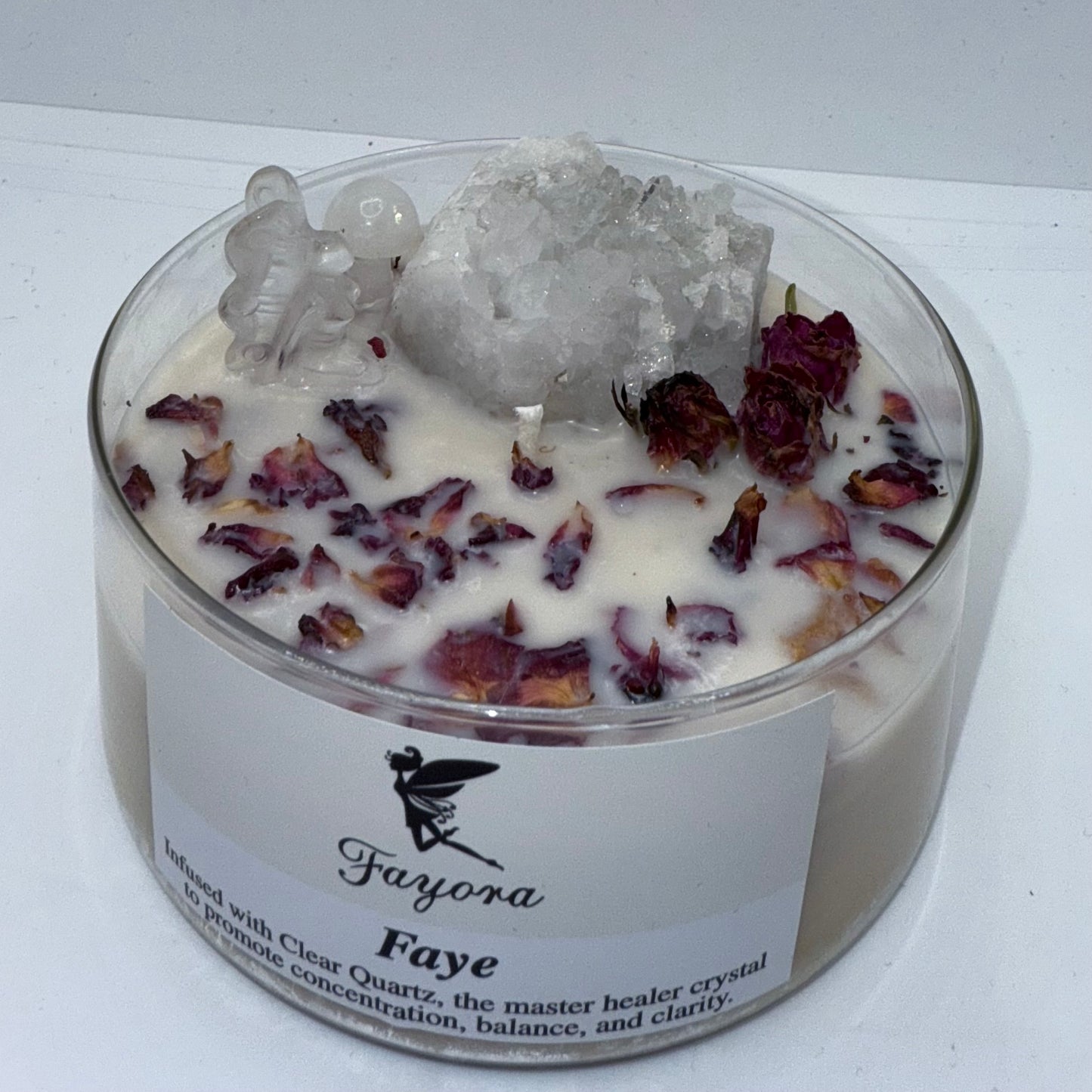 Limited Edition Clear Quartz Crystal Candle