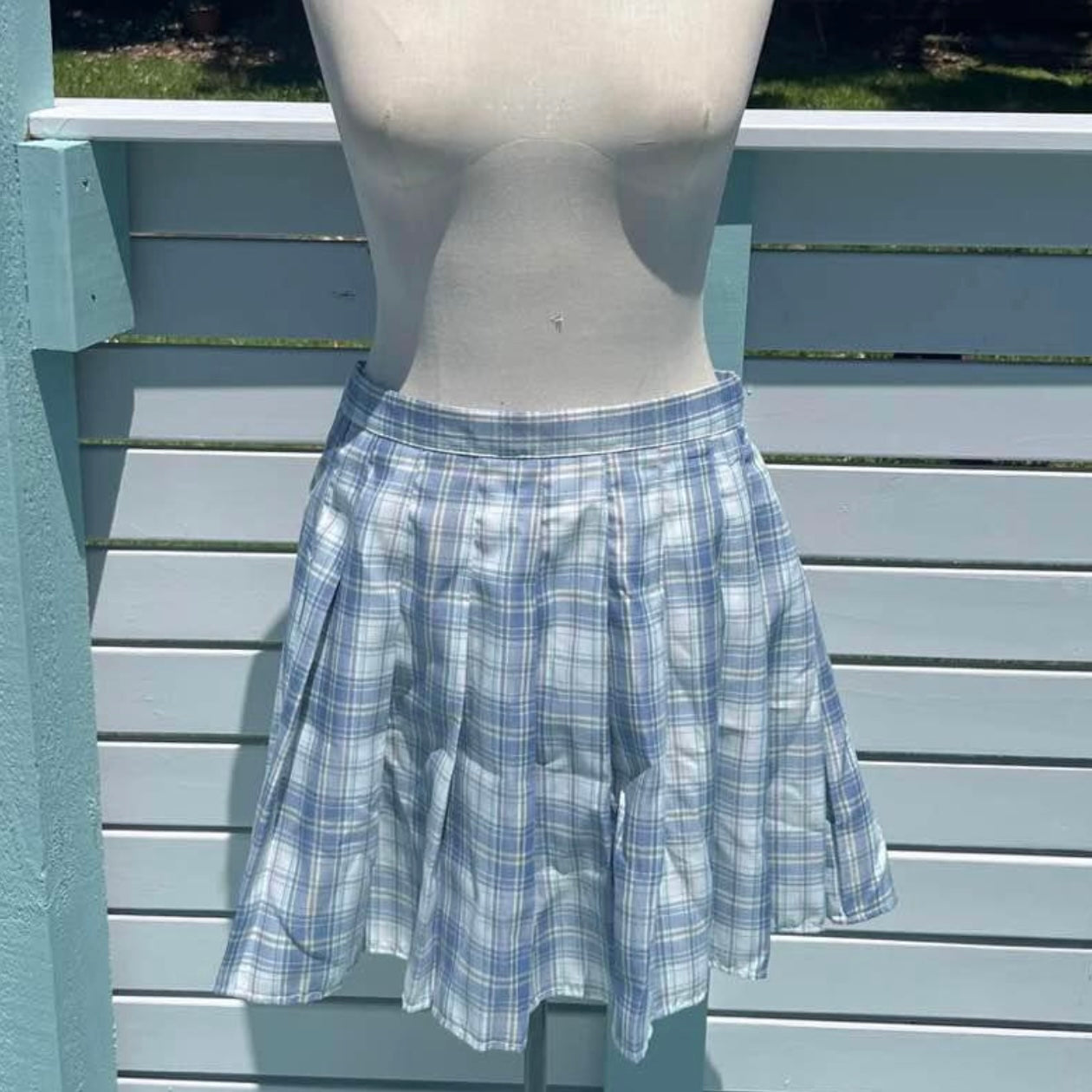 Blue Plait Skirt