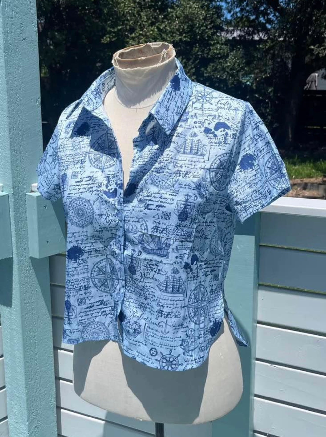 Collar Crop Shirt