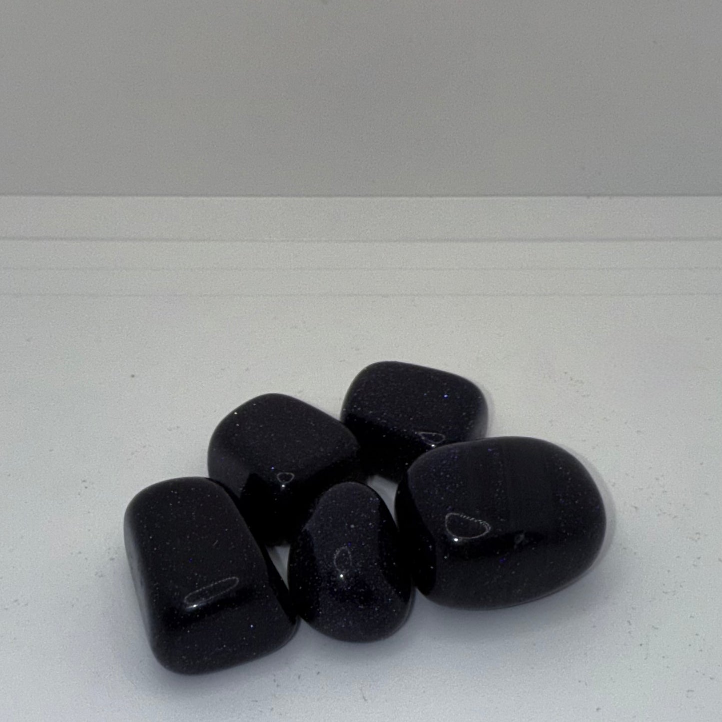 Blue Goldstone Tumbled