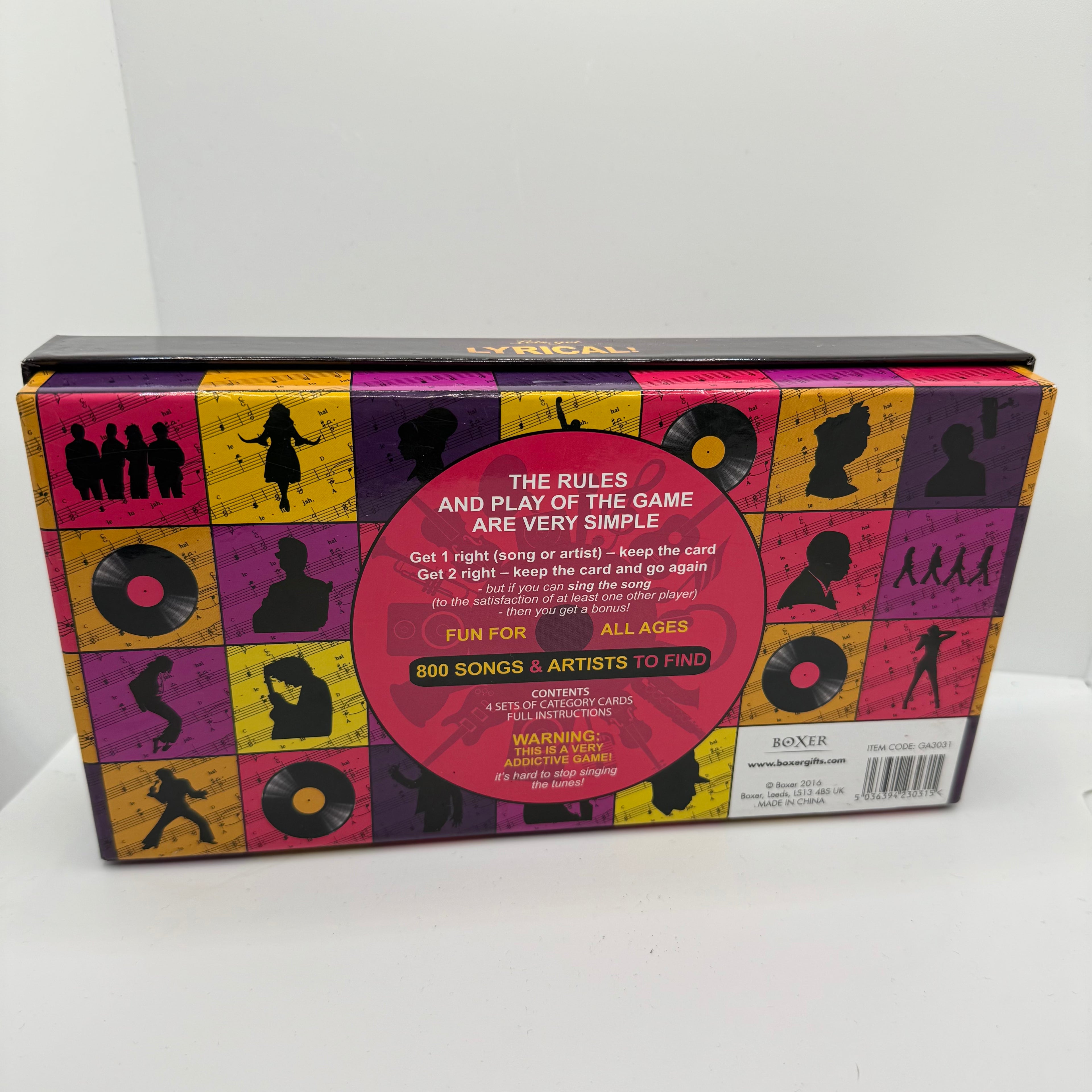 Lets Get Lyrical Game