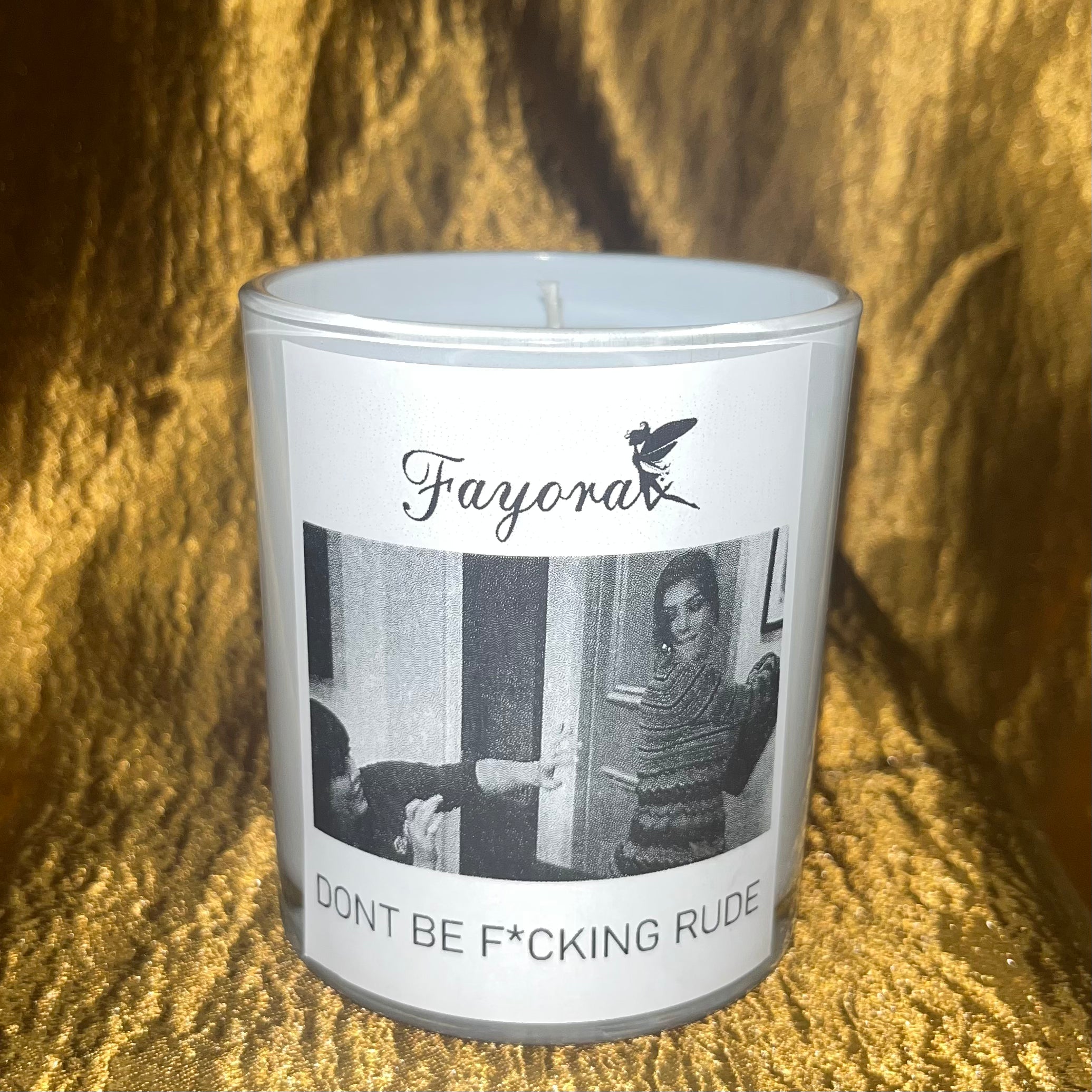 “Don’t be f*cking RUDE” Candle