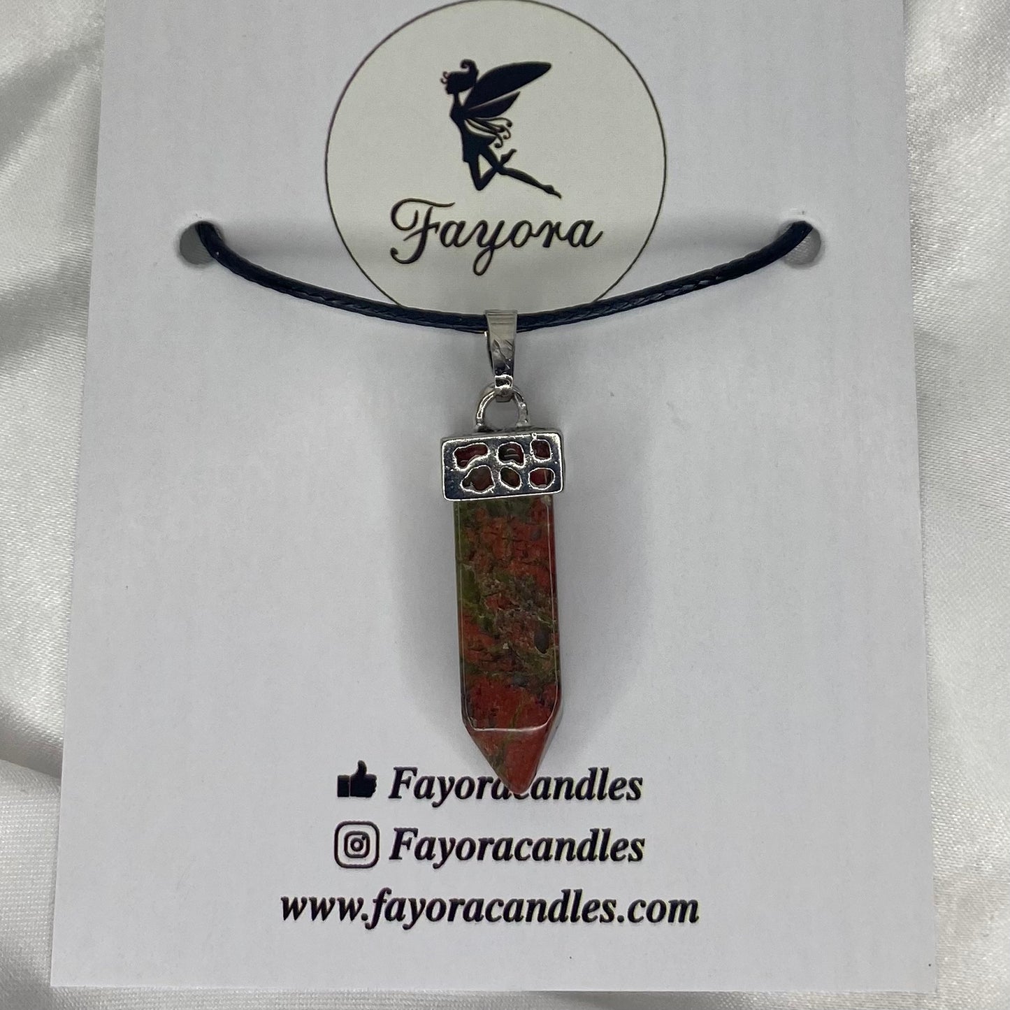Unakite Pendant Necklace