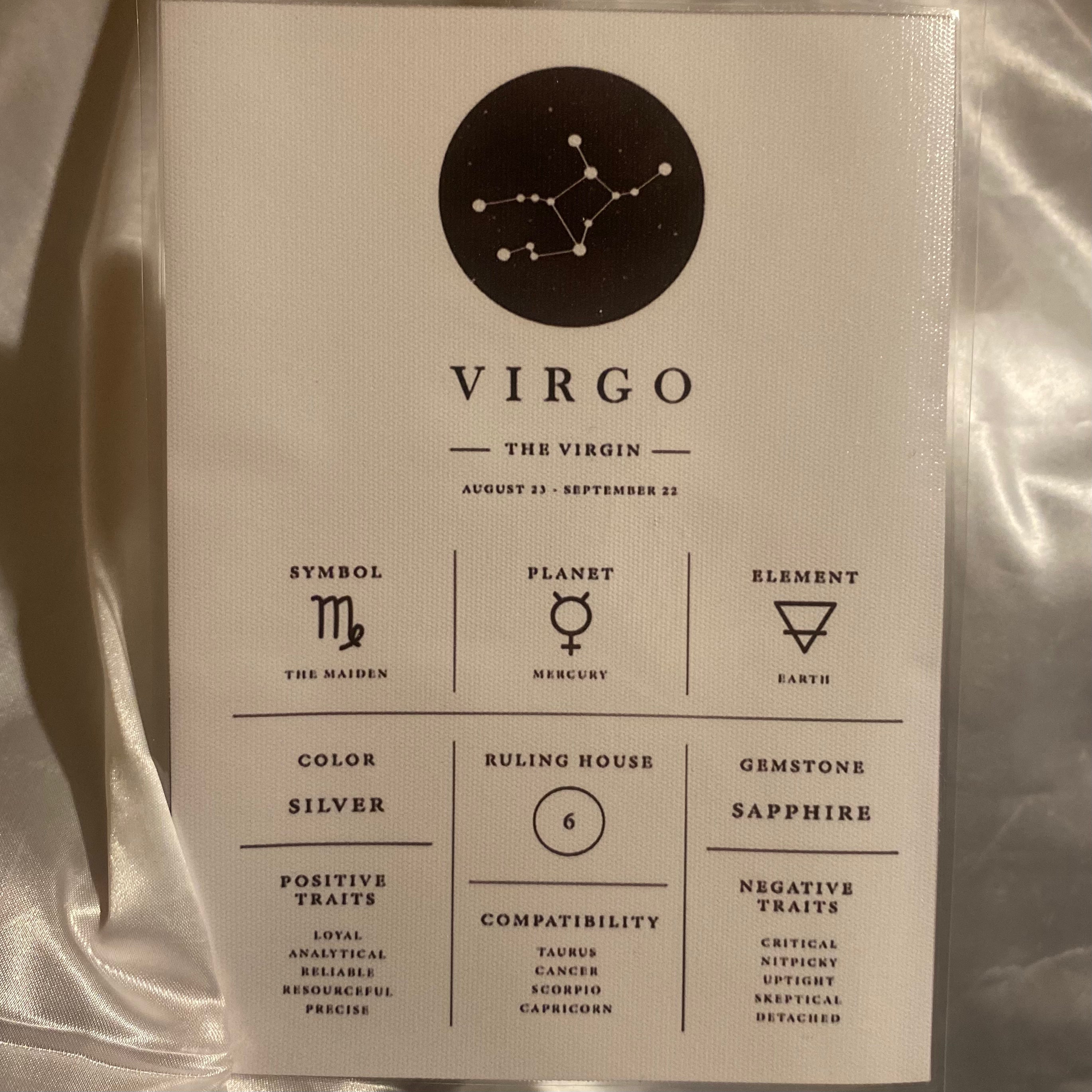 Virgo Zodiac Chart