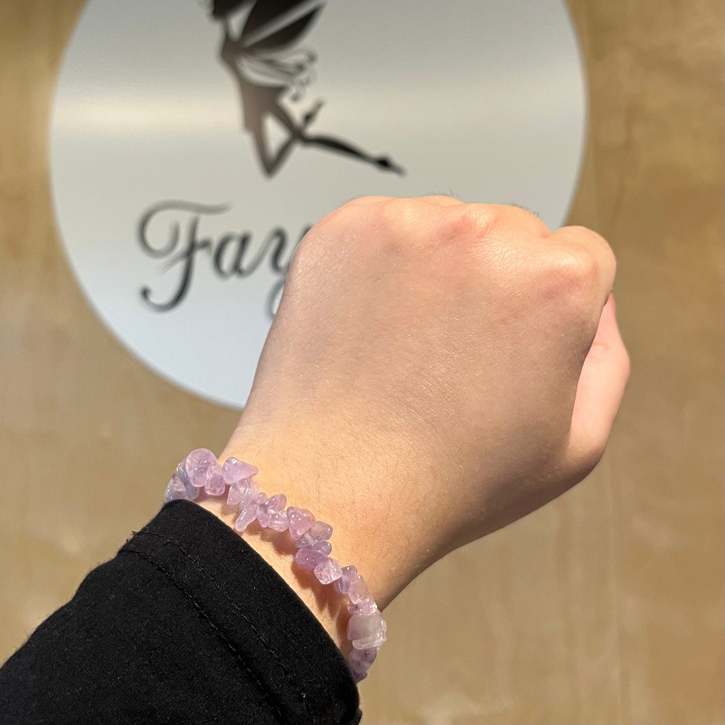 Light Purple Amethyst Chip Bracelet