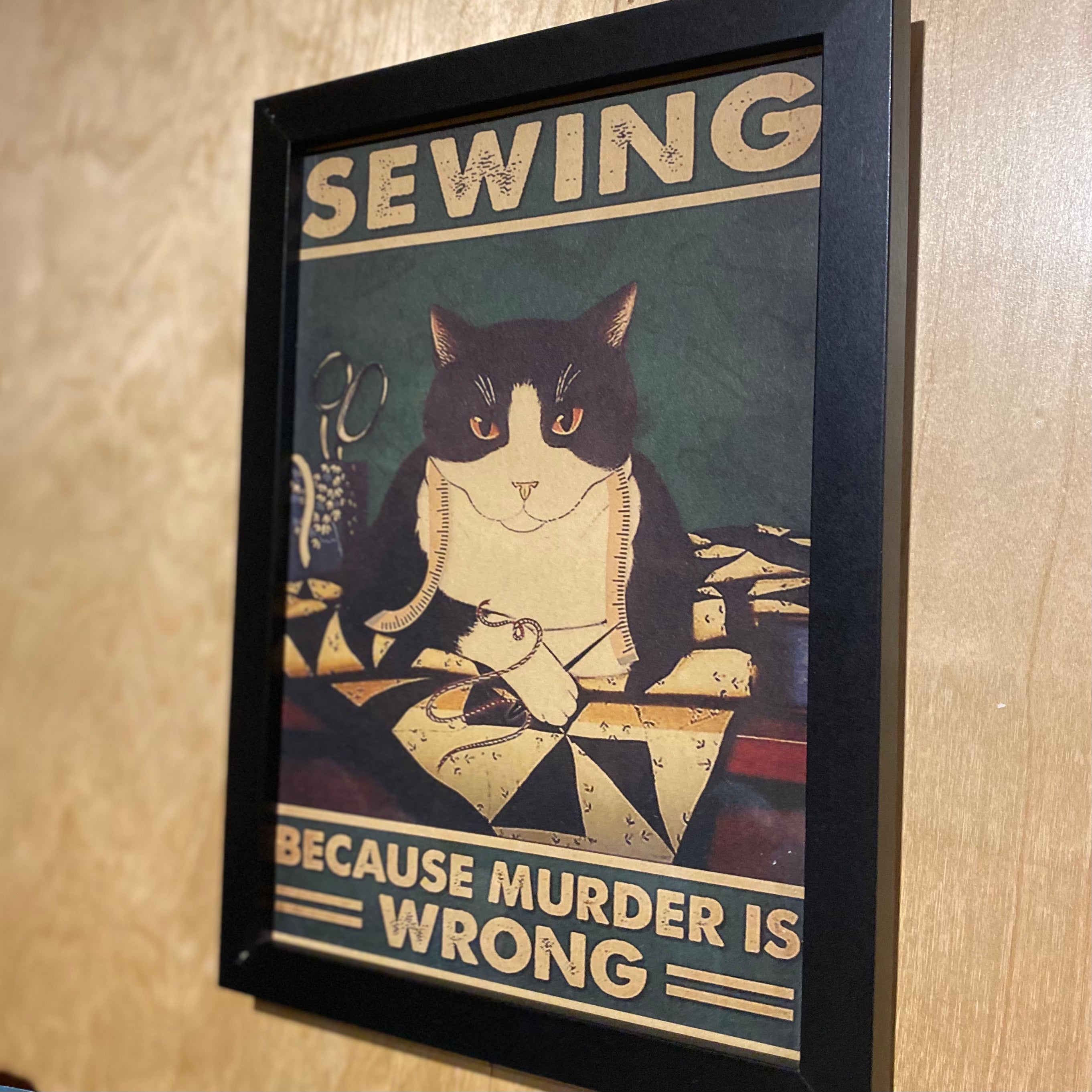 Sewing Because Murder Is Wrong