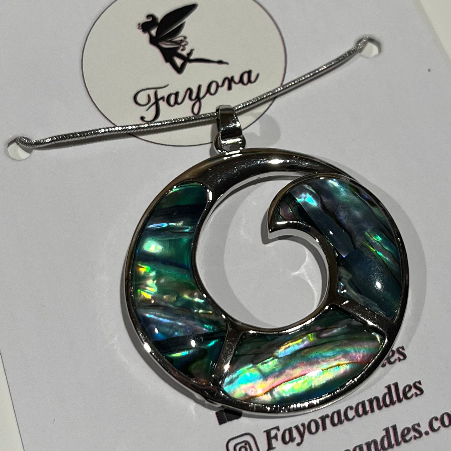 Paua Spiral Necklace