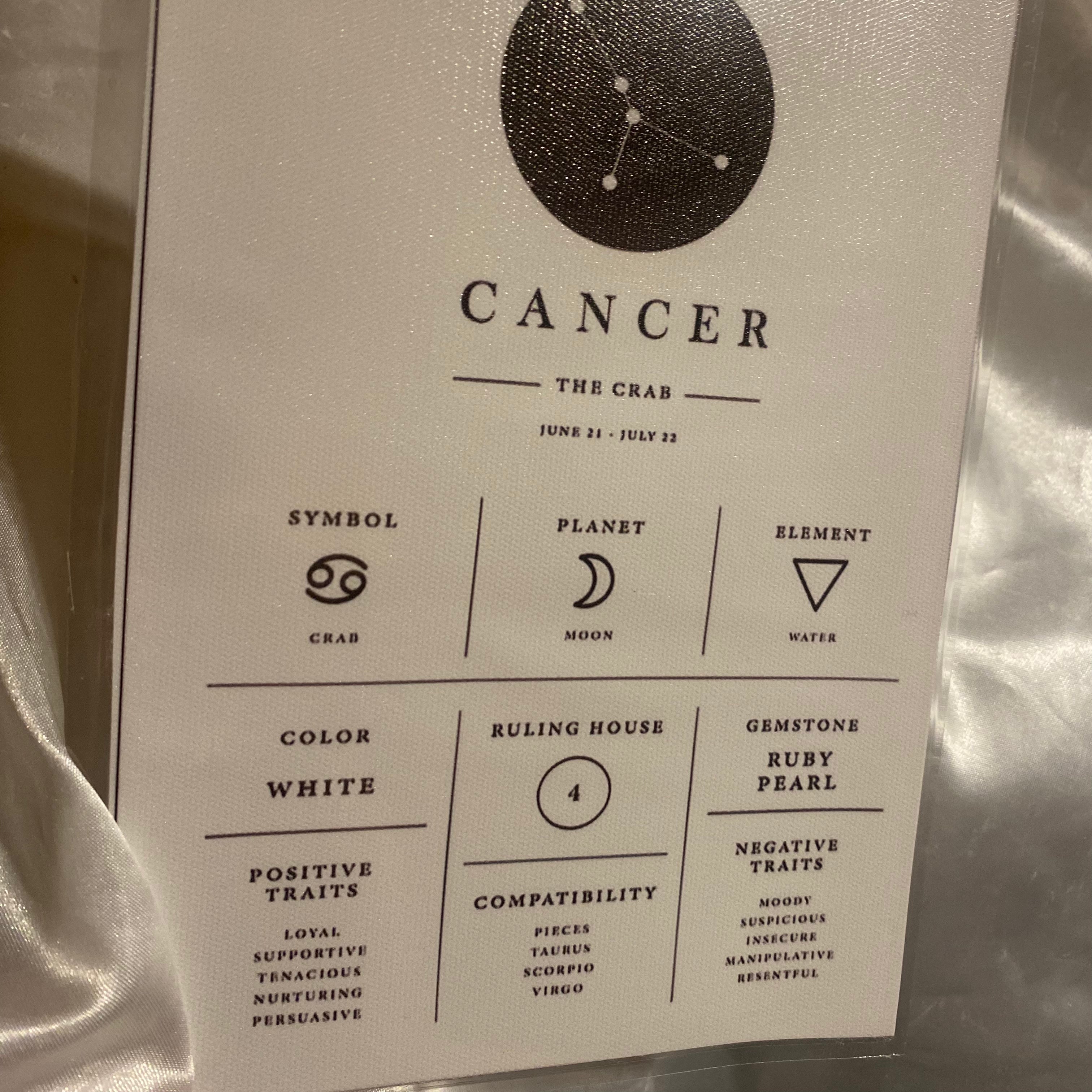 Cancer Zodiac Chart