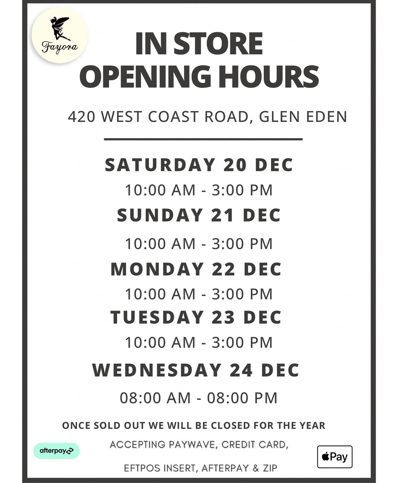 SHOP IN STORE THIS CHRISTMAS