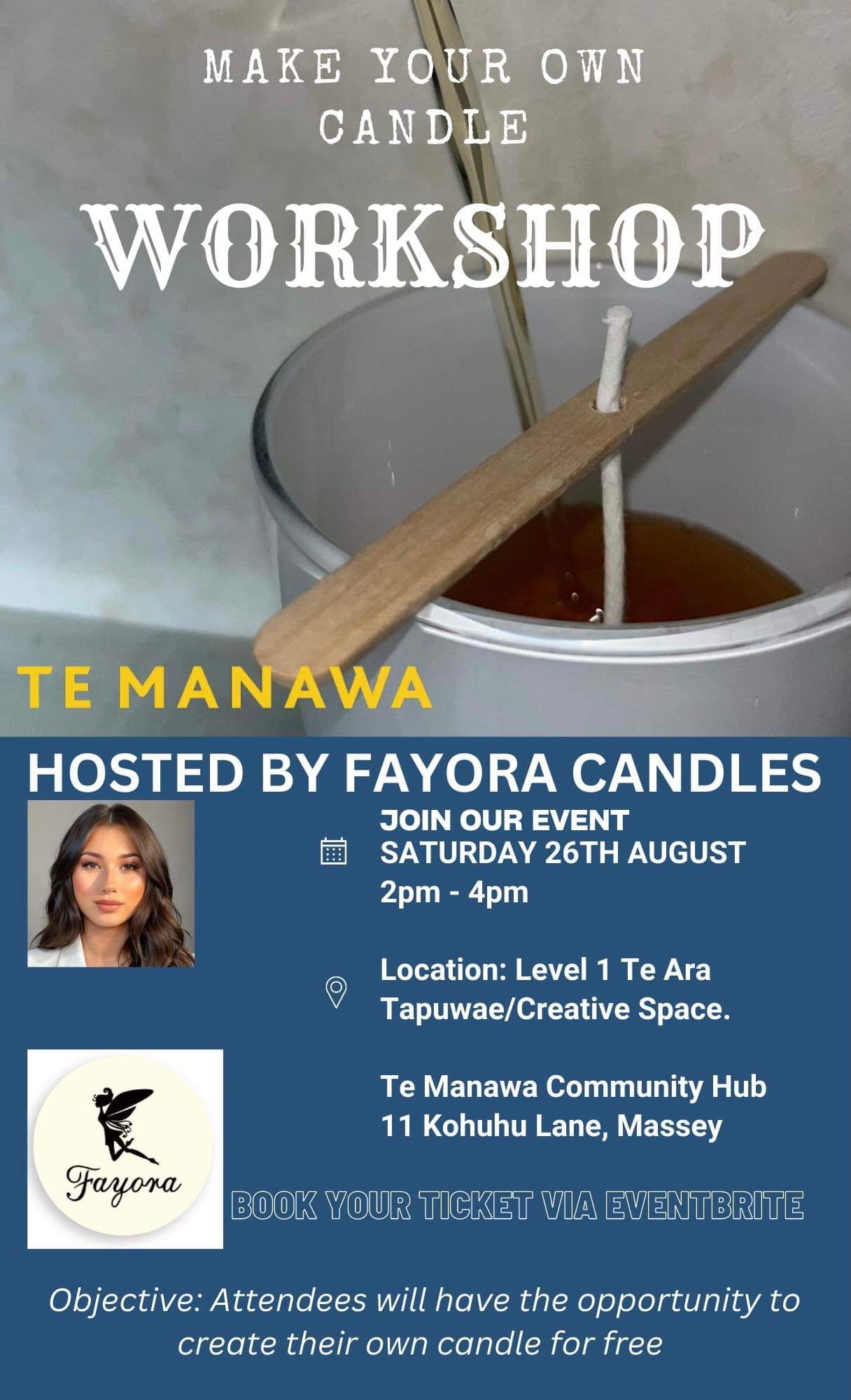 Fayora’s 1st Saturday Candle Making Workshop