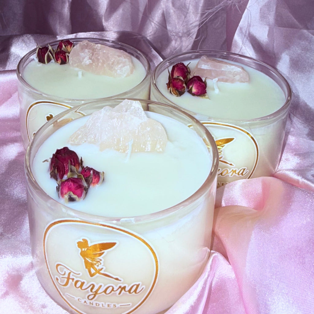 Rose Quartz Mini Bowl Candle
