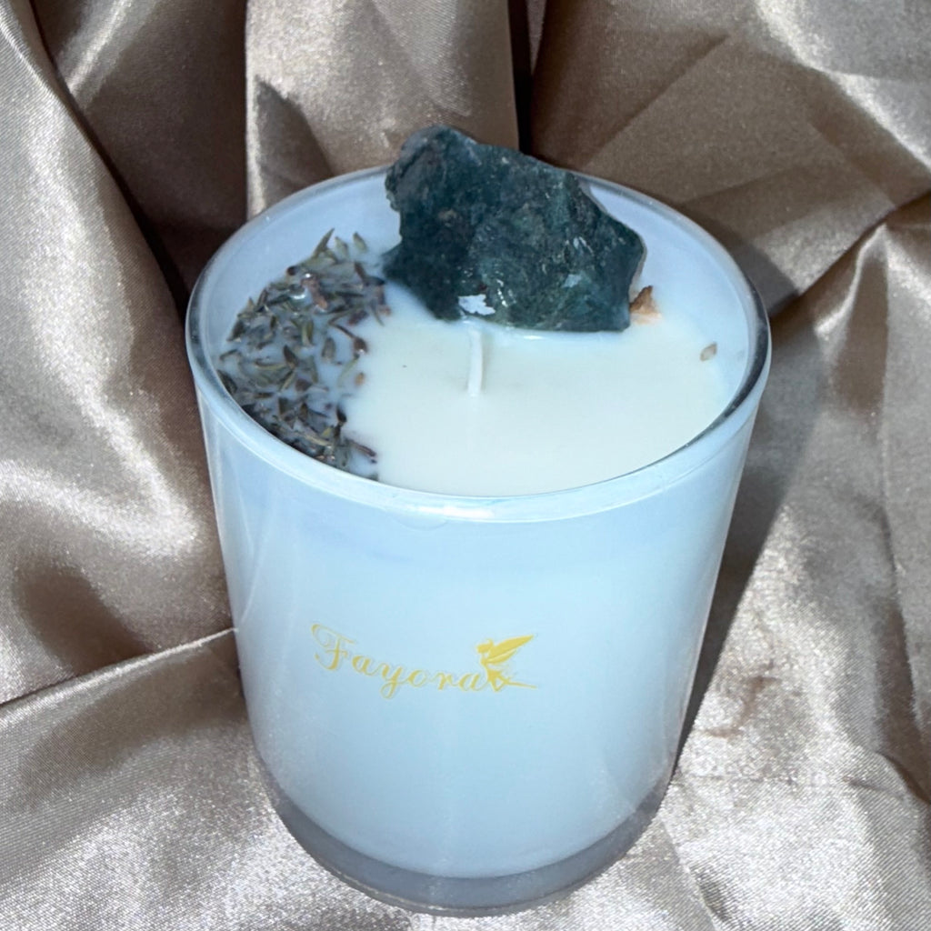 Moss Agate Mini Candle (350ml)