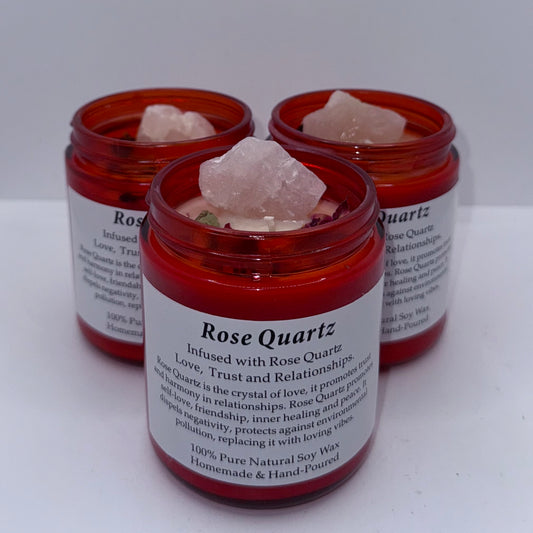 Rose Quartz Candle