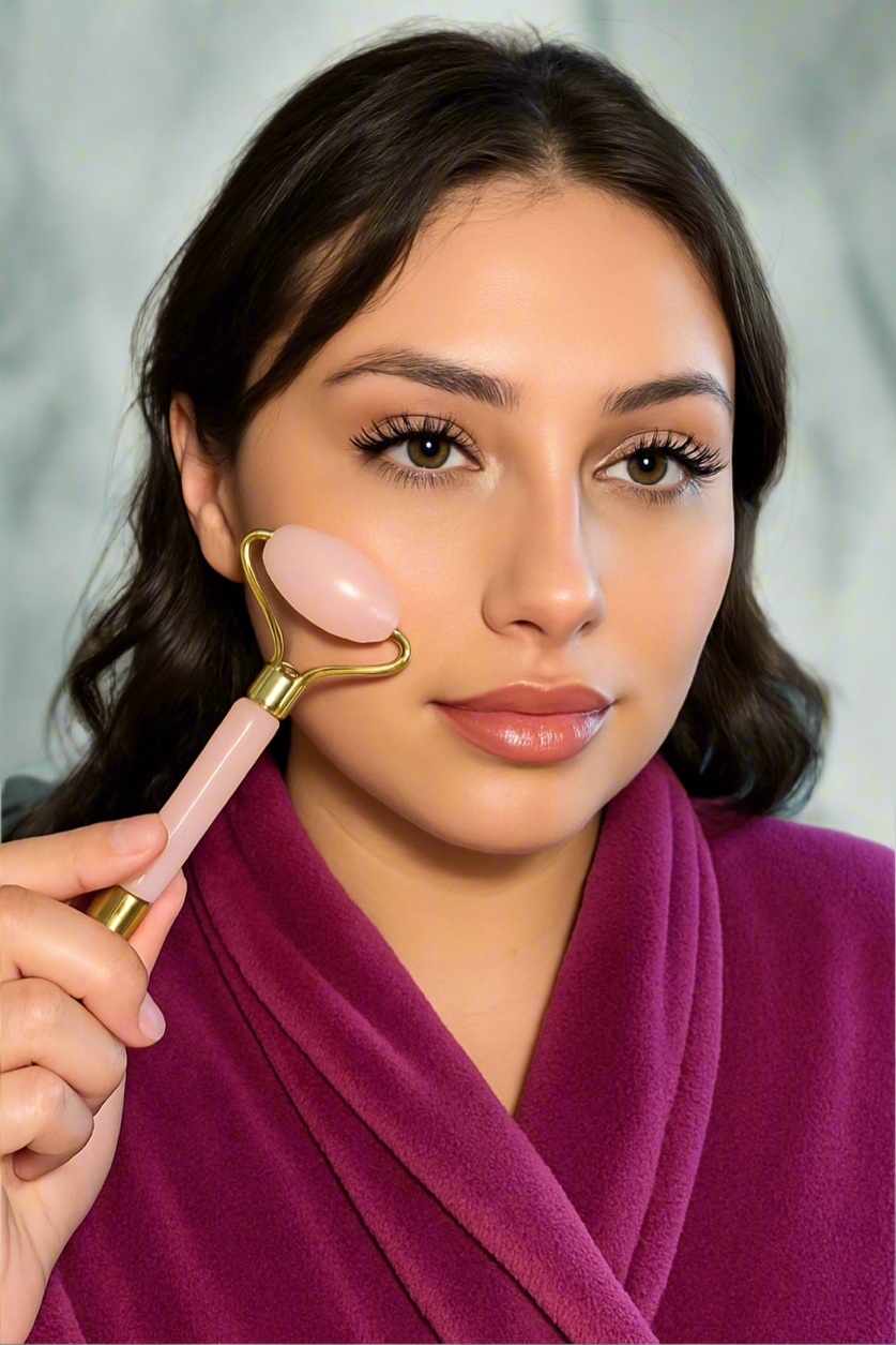 Rose Quartz Massage Roller