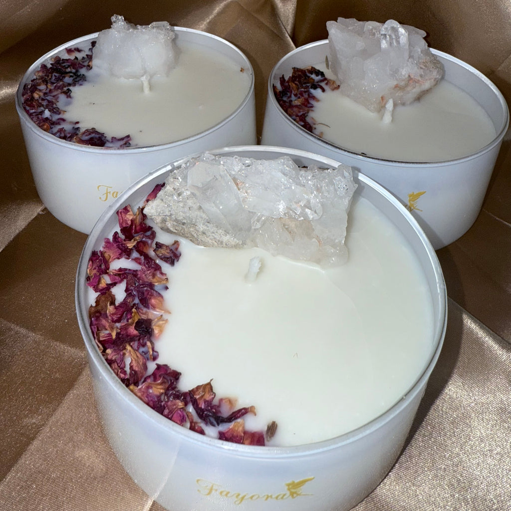 Clear Quartz Candle