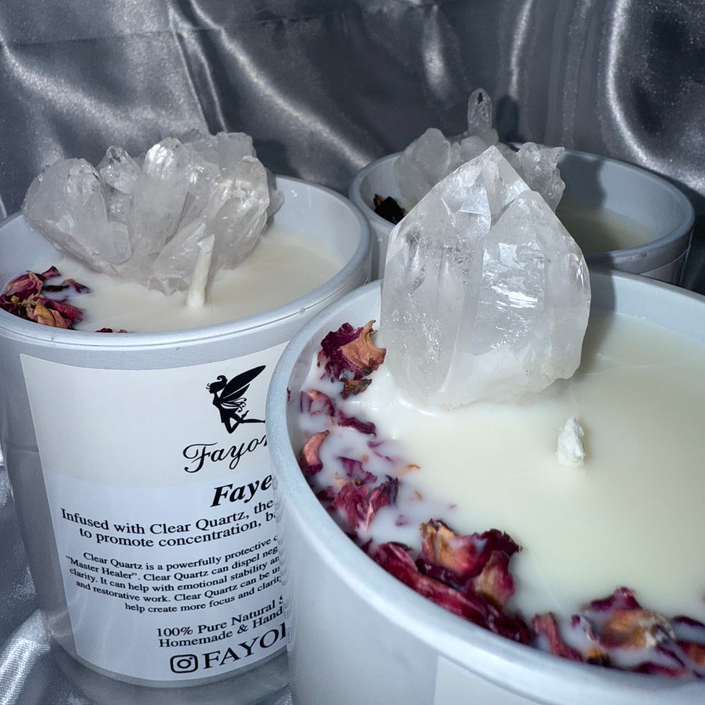 Clear Quartz Candle
