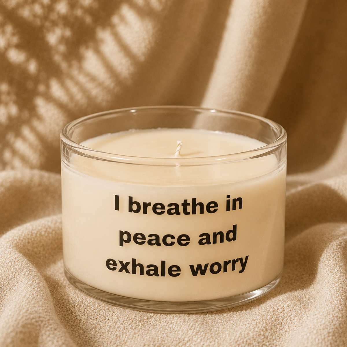 Breathe Peace & Exhale Worry Candle (225g)