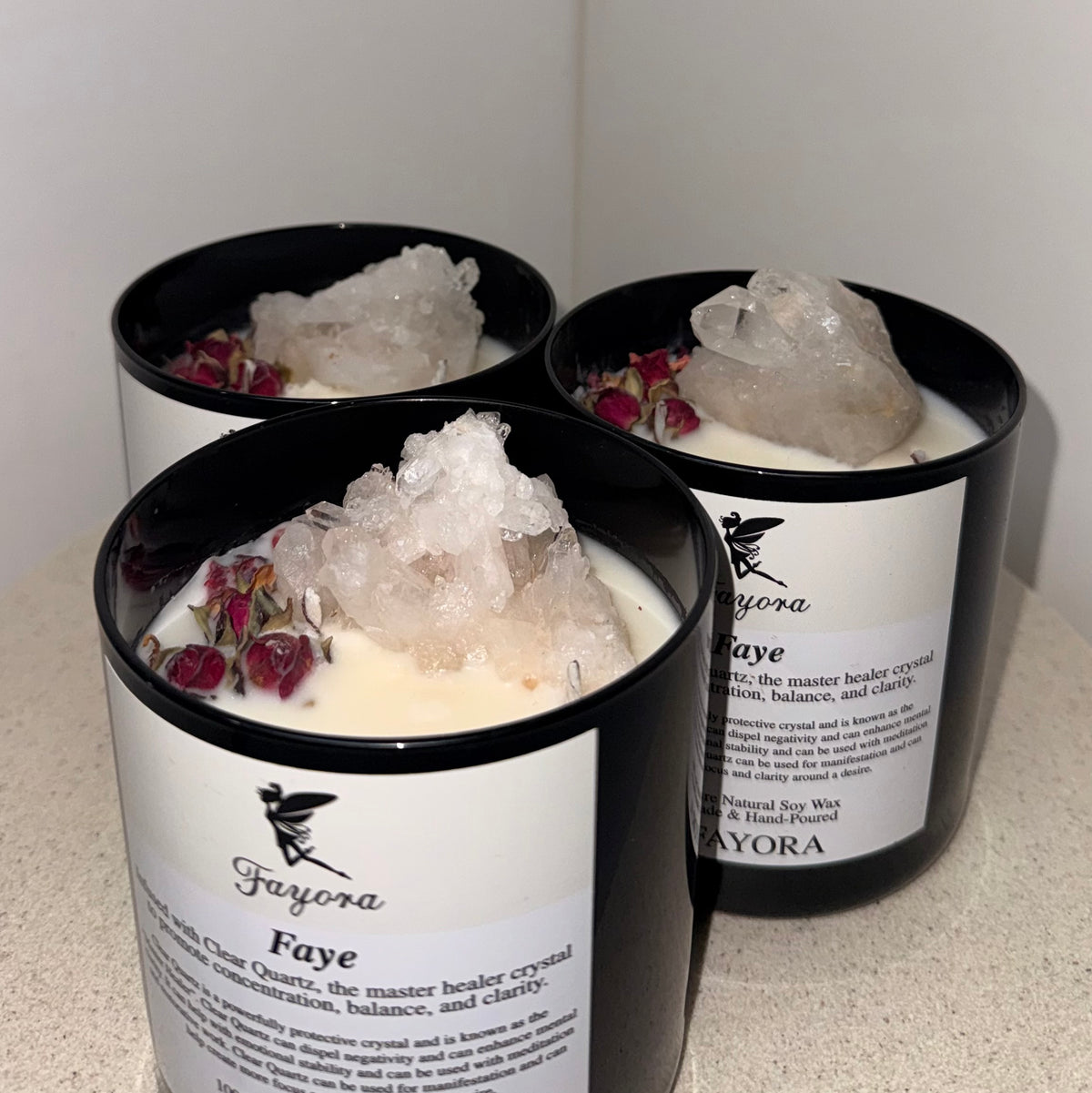 Clear Quartz Candle (450g)
