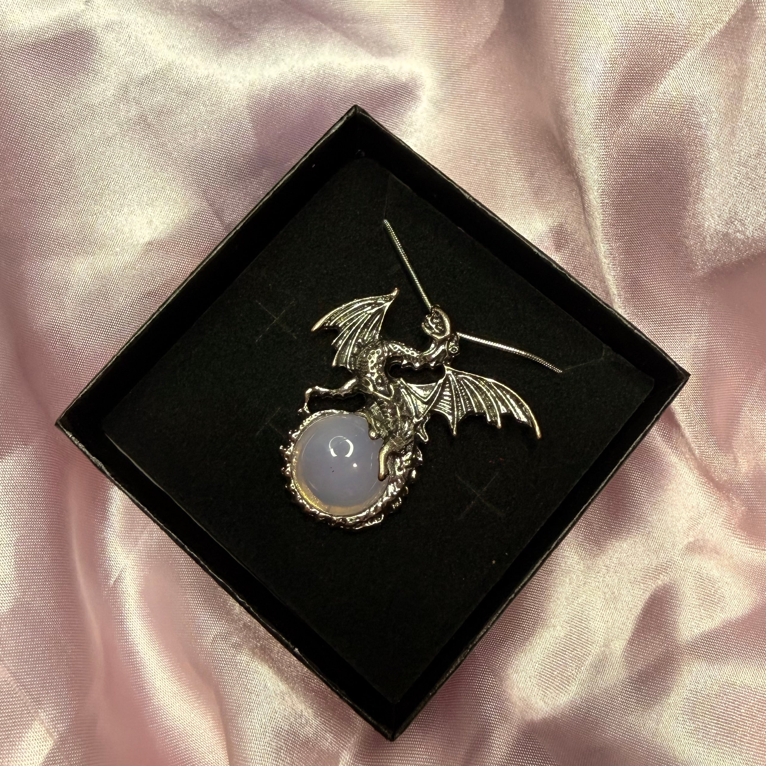 Rose Quartz Dragon Pendant