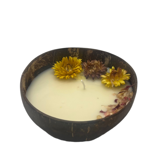 Floral Coconut Candle