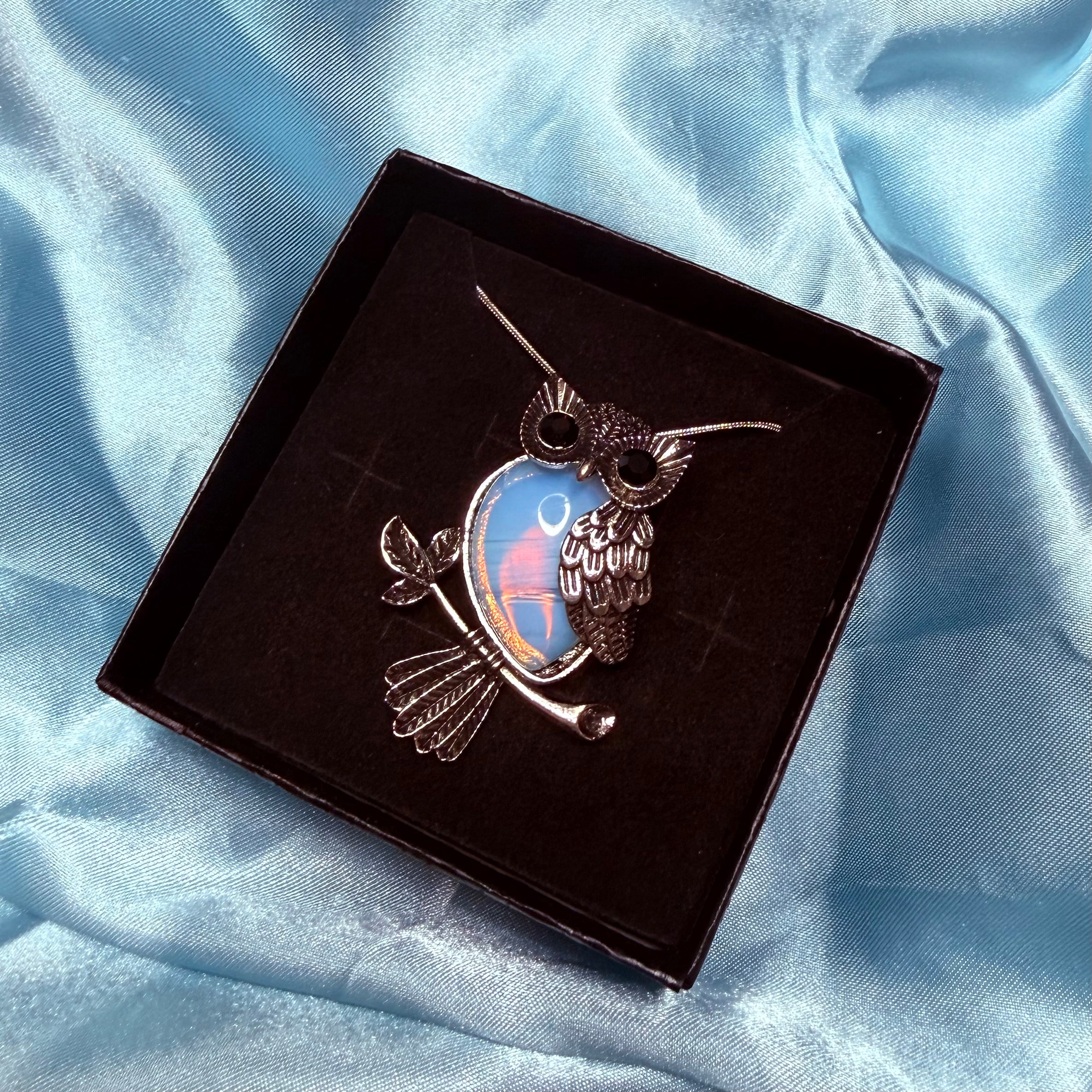 Opalite Owl Pendant