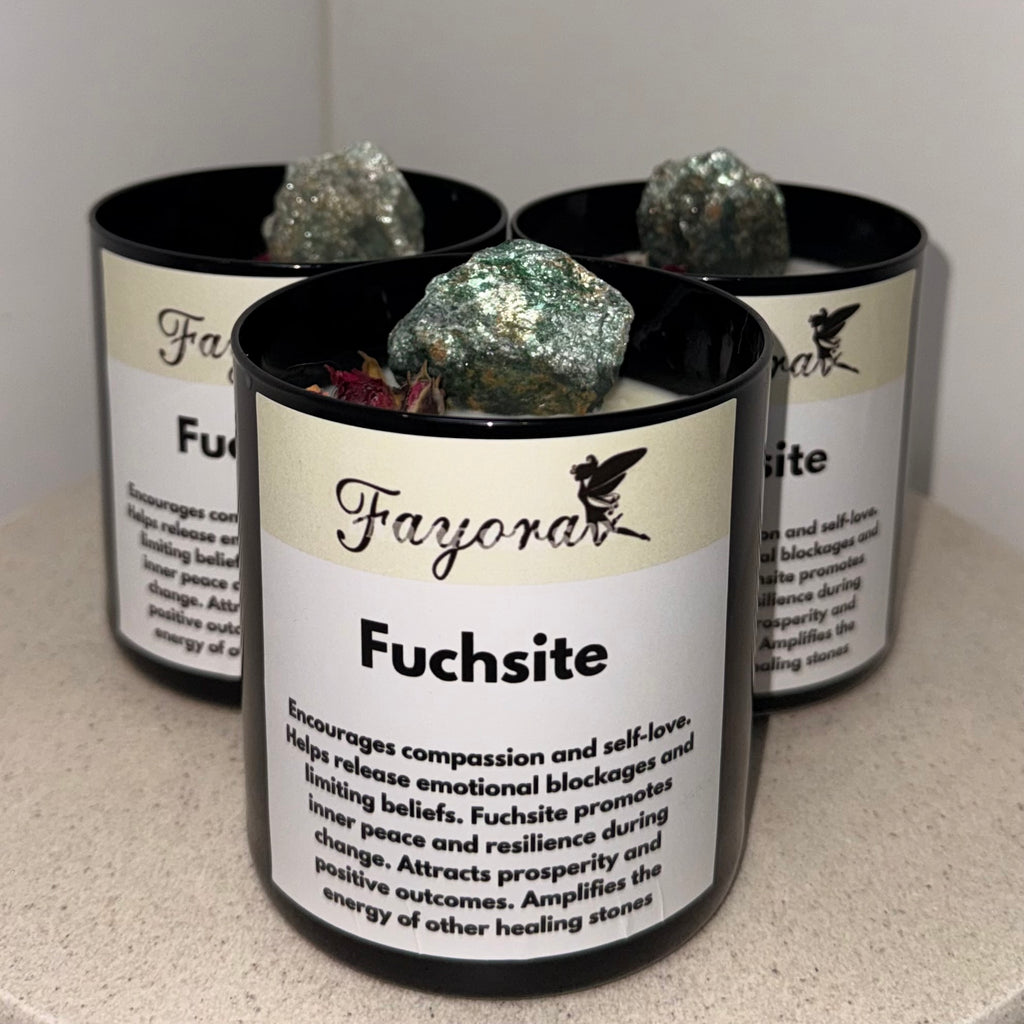 Fuchsite Candle (450g)