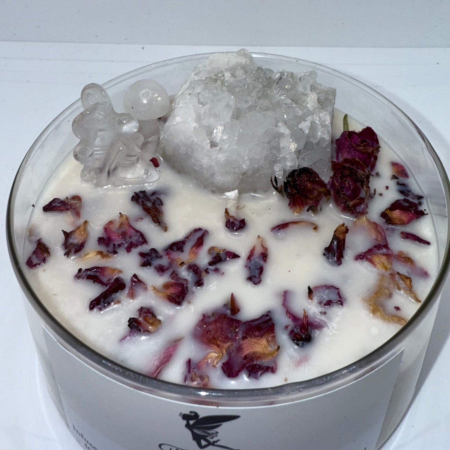 Limited Edition Clear Quartz Crystal Candle