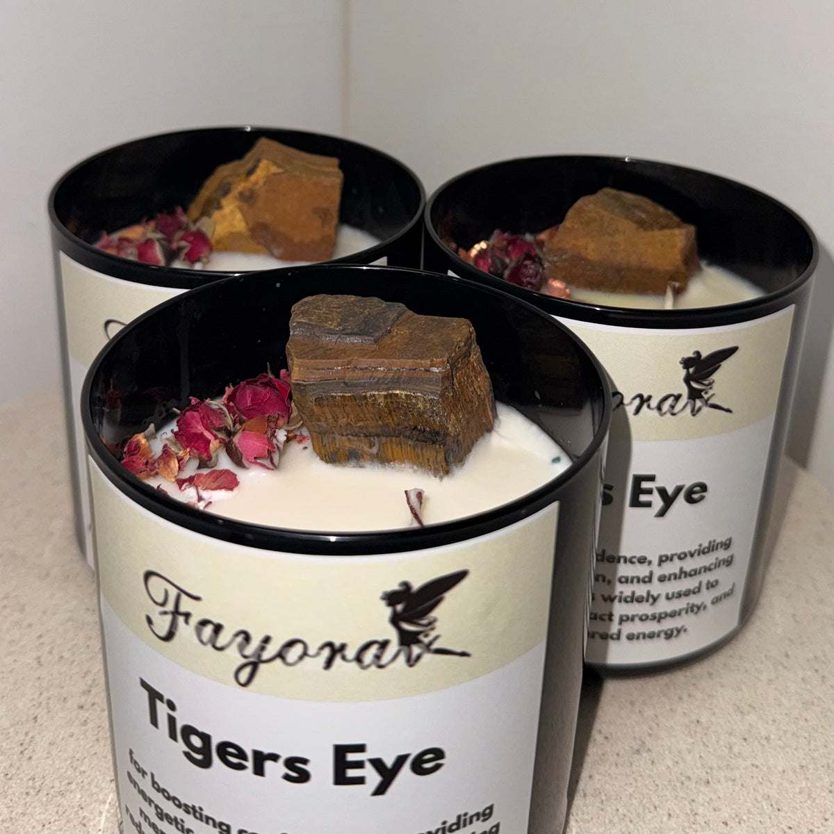 Tigers Eye Candle (450g)