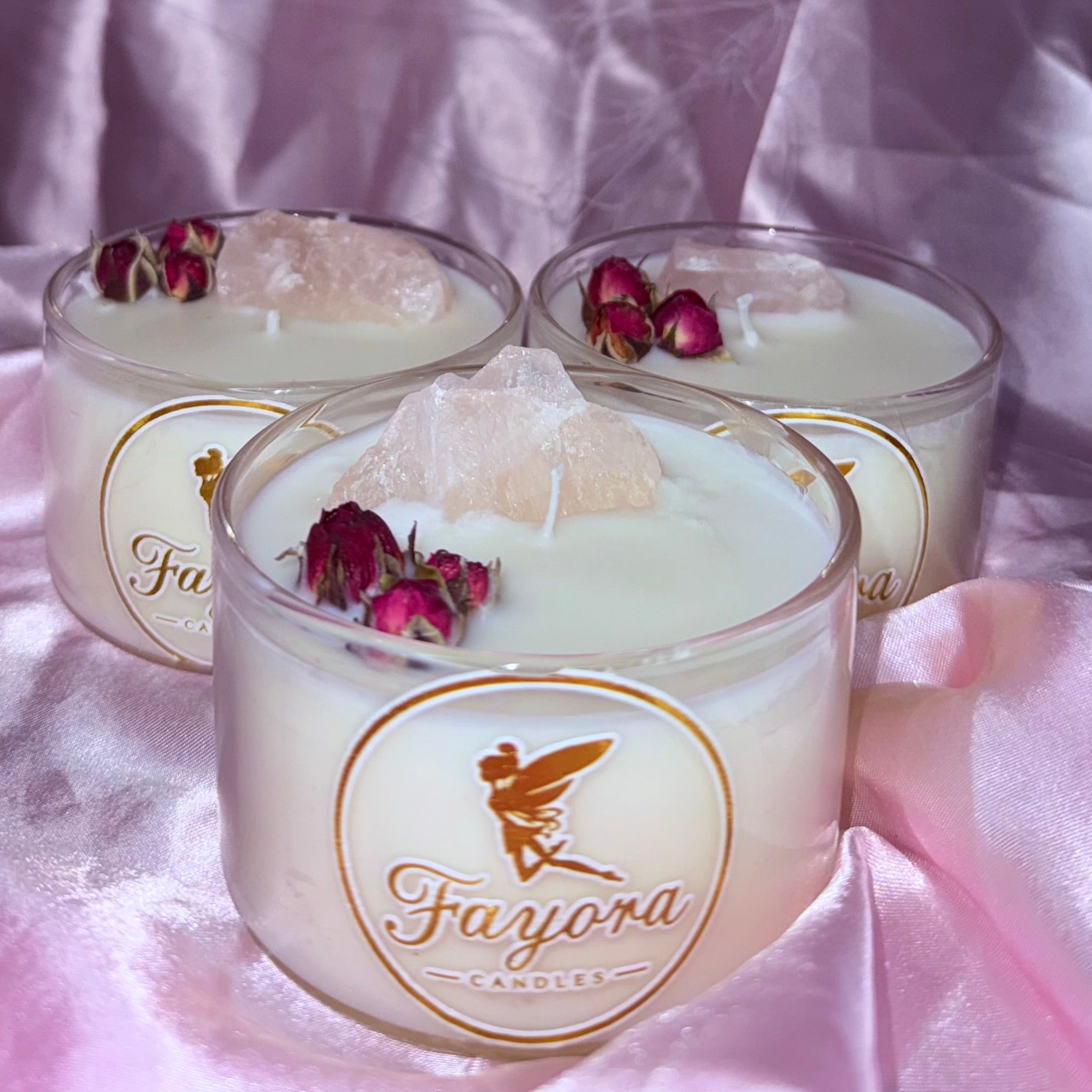 Rose Quartz Mini Bowl Candle