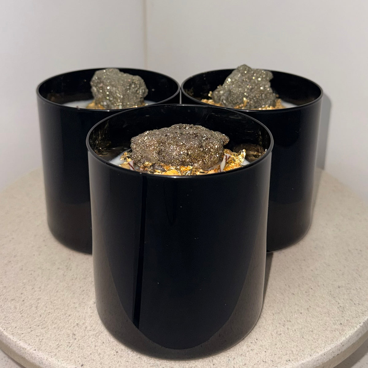 Pyrite Candle (450g)