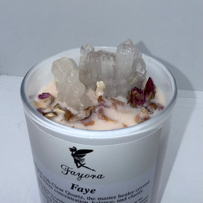 Limited Edition Clear Quartz Crystal Candle