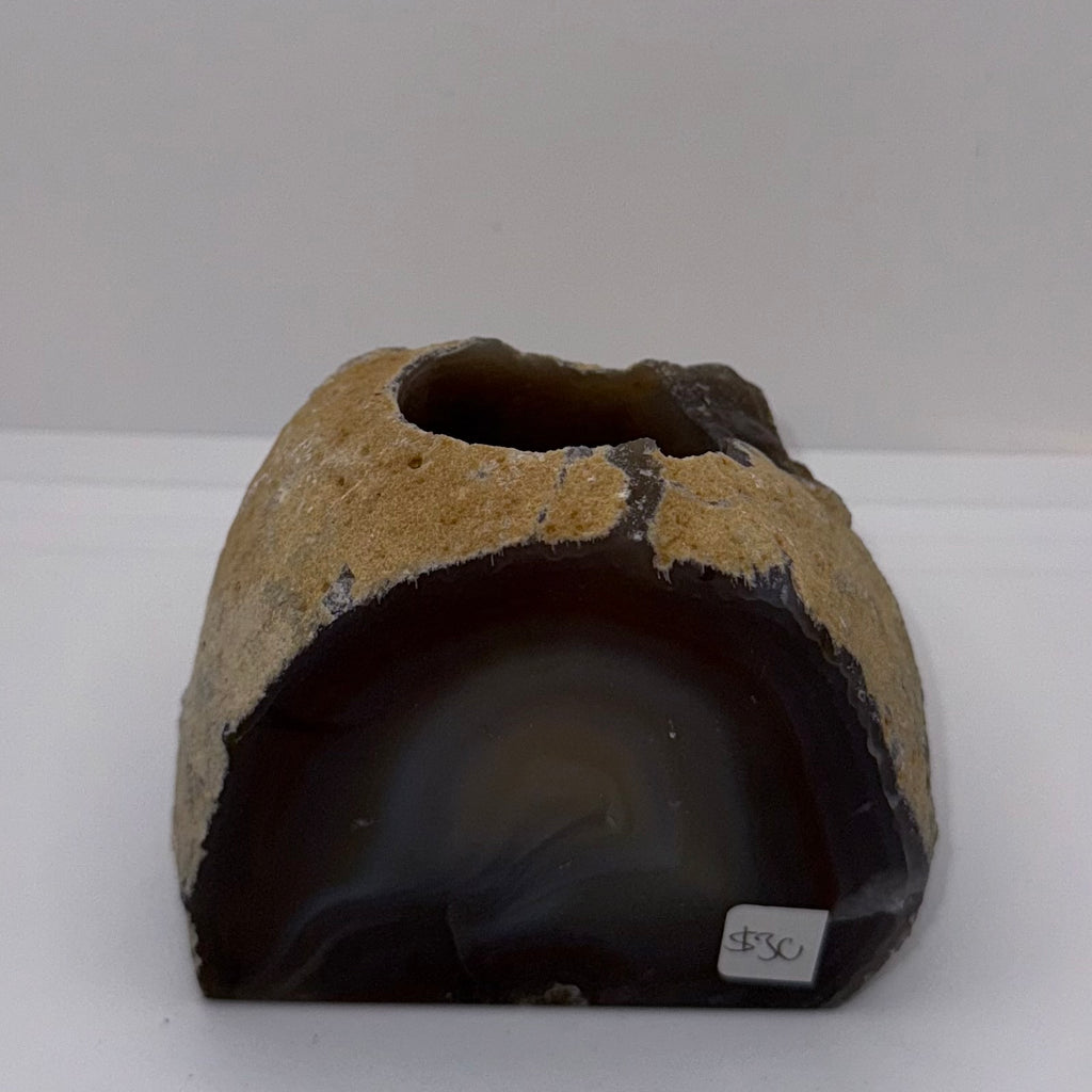 Blue Agate Candle Holder