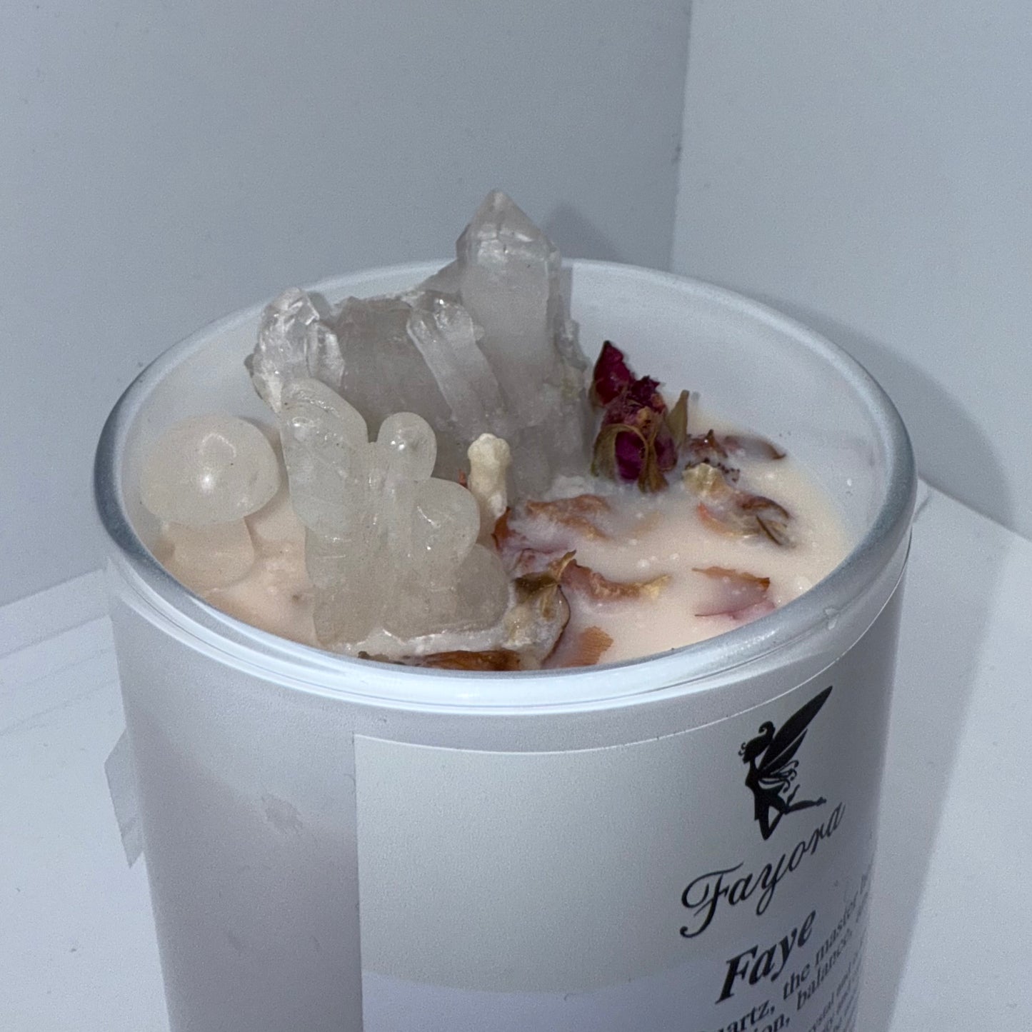 Limited Edition Clear Quartz Crystal Candle