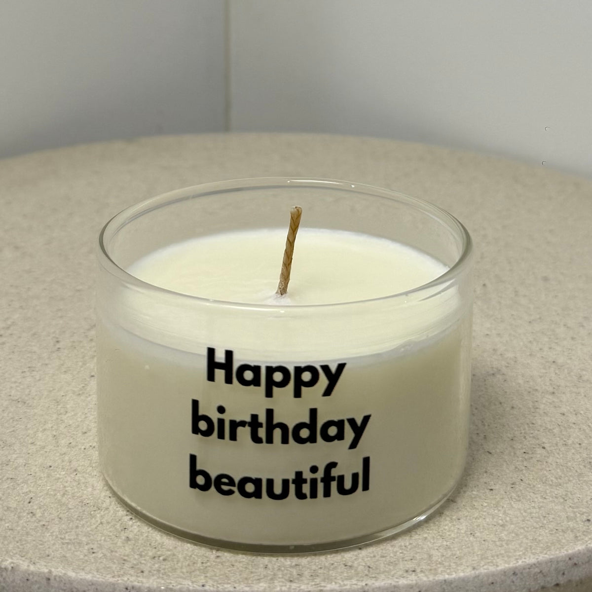 Happy birthday beautiful candle (225g)