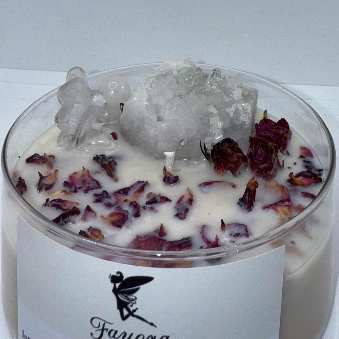 Limited Edition Clear Quartz Crystal Candle
