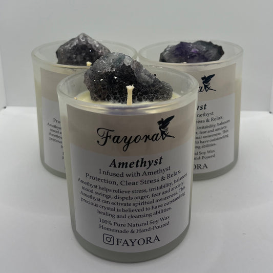 Amethyst Candle