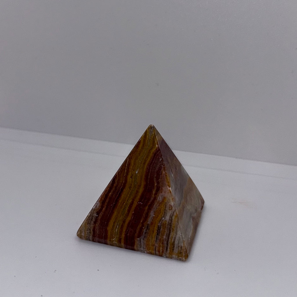 Green Calcite Pyramid