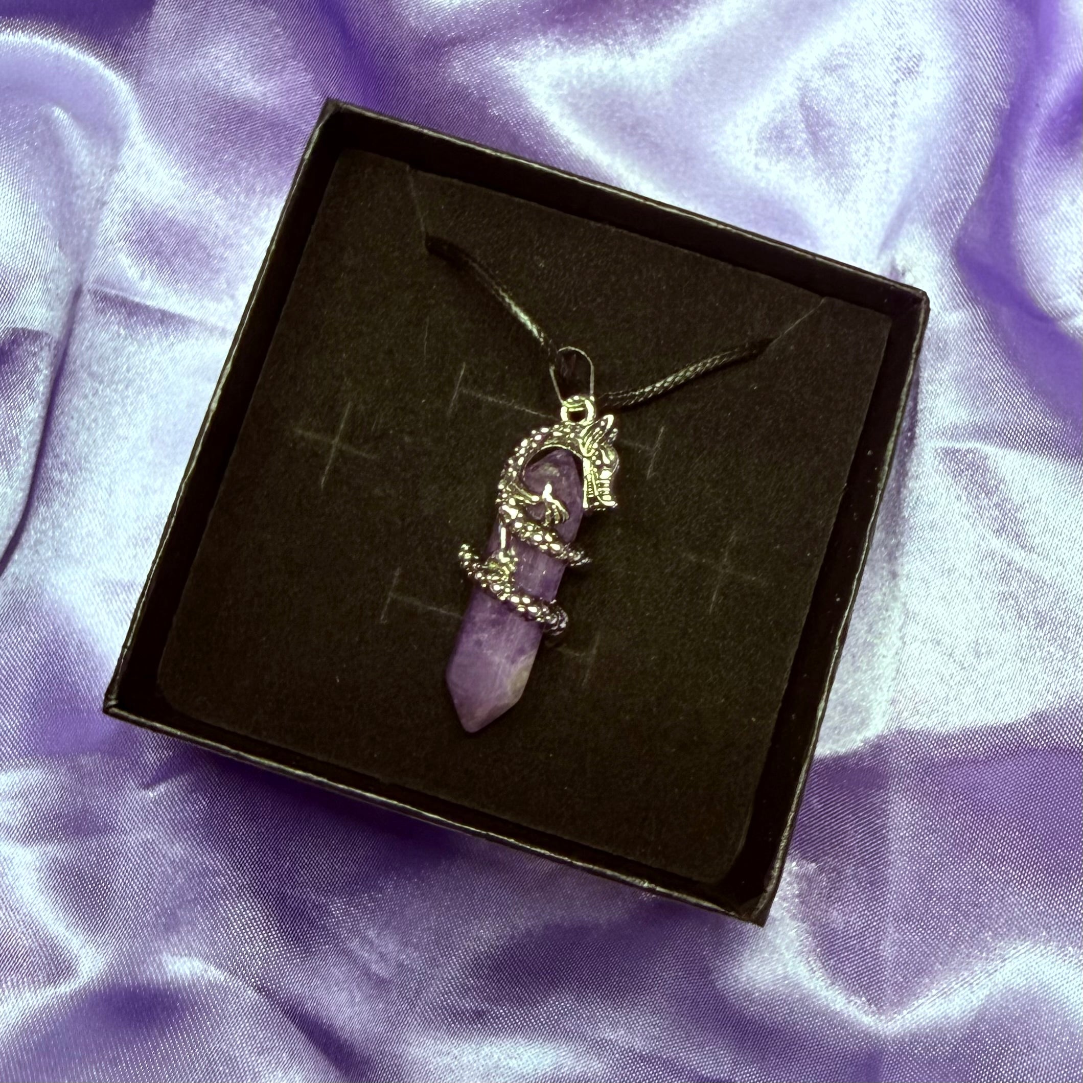 Amethyst Dragon Necklace