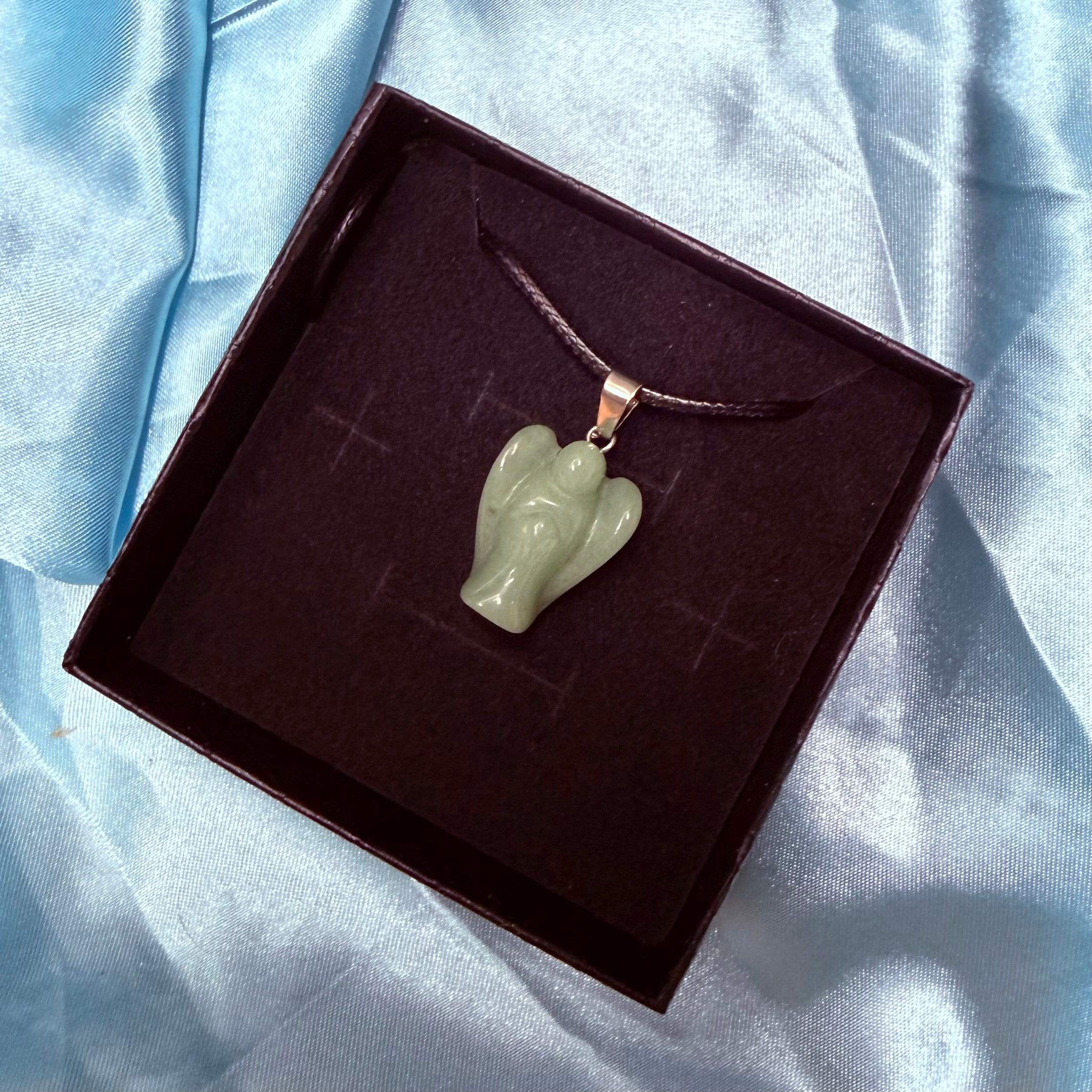 Aventurine Angel Necklace