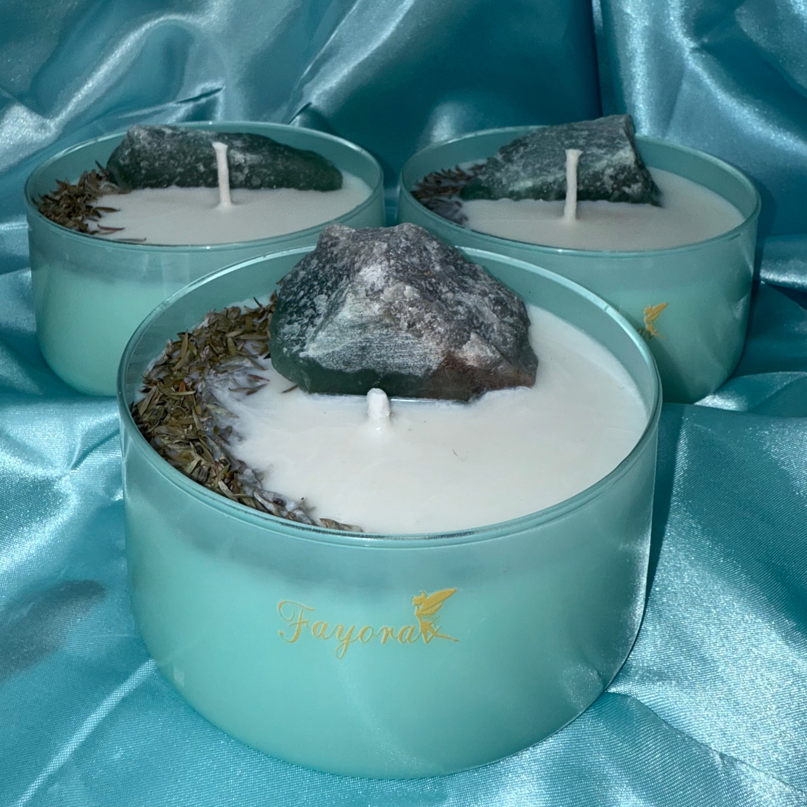 Aventurine Candle