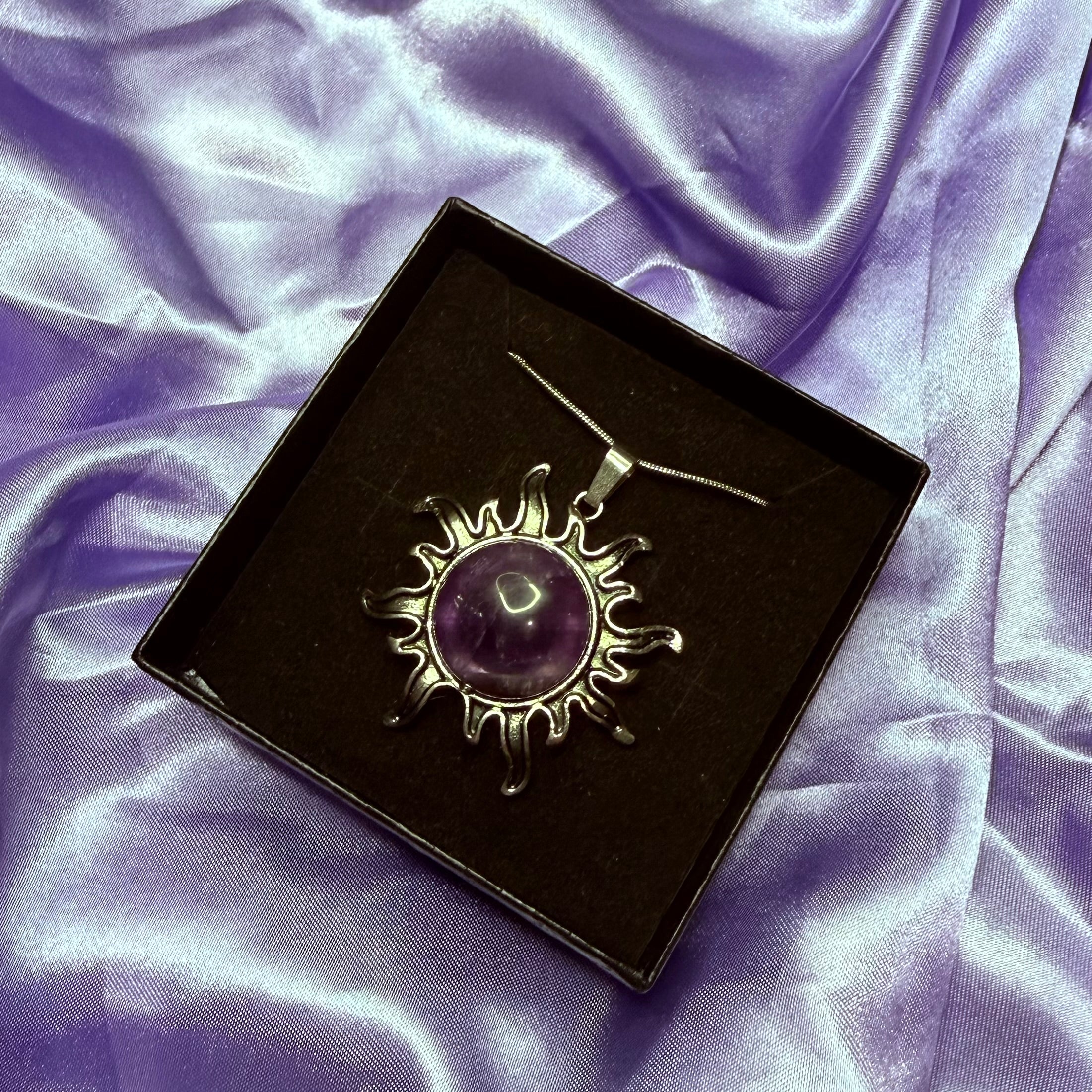 Amethyst Sun Pendant