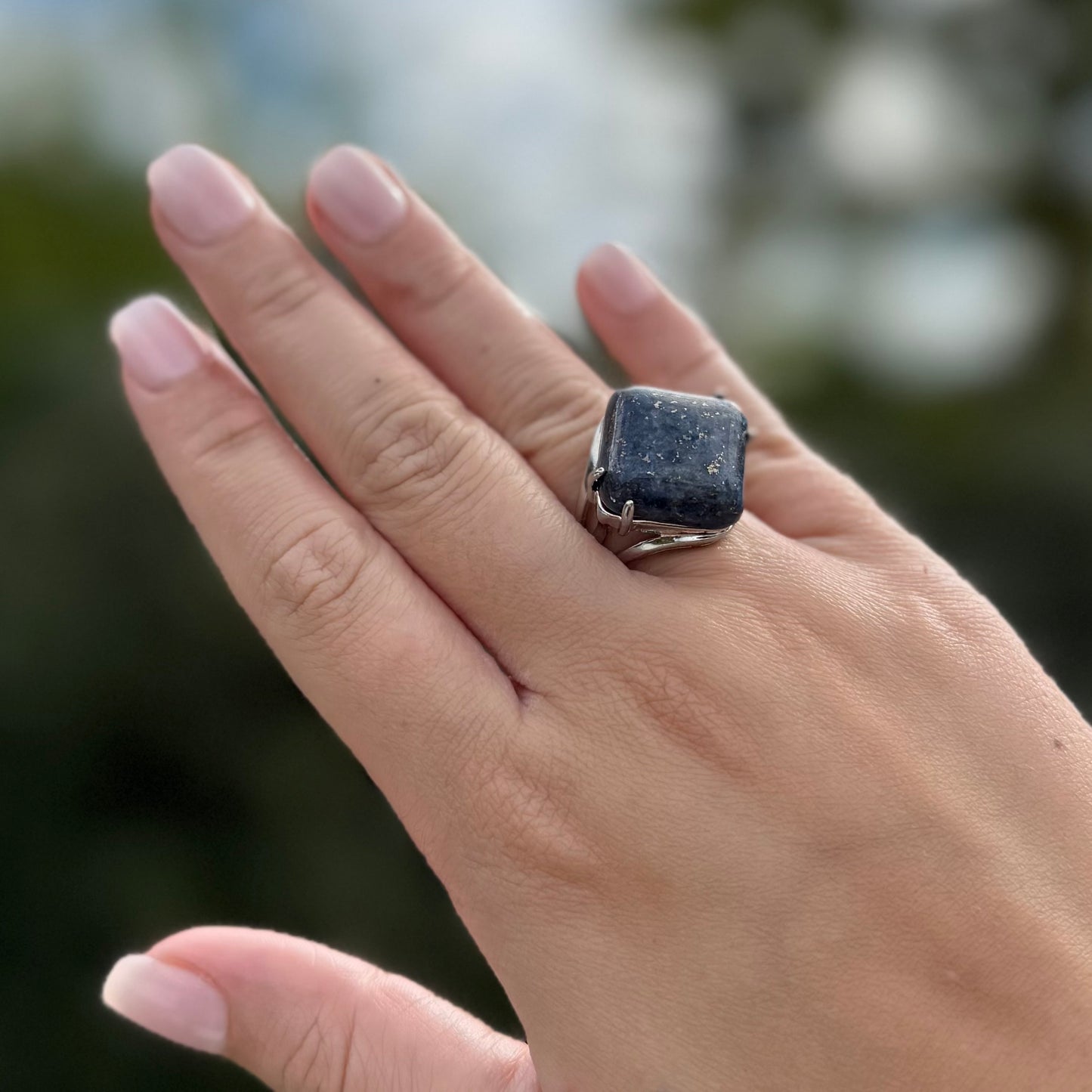 Lapis Lazuli Crystal Ring