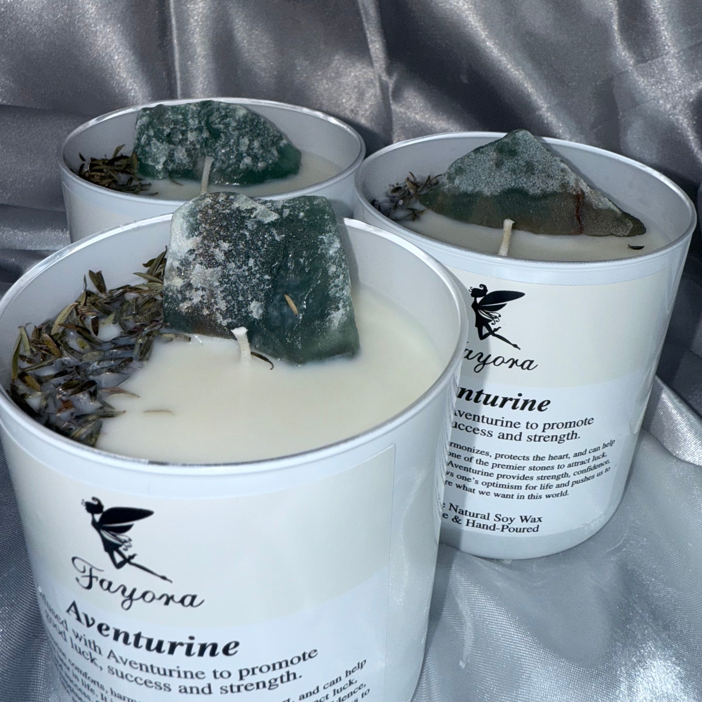 Aventurine Mini Candle