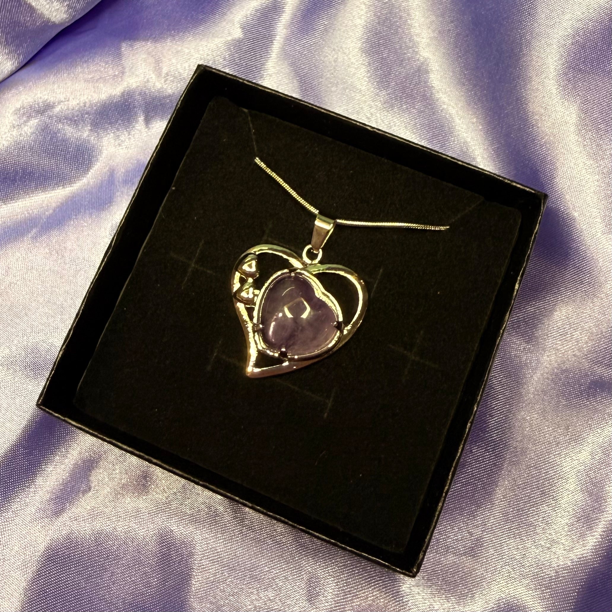 Amethyst Heart Pendant