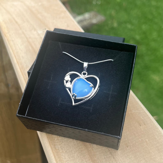 Opalite Heart Necklace